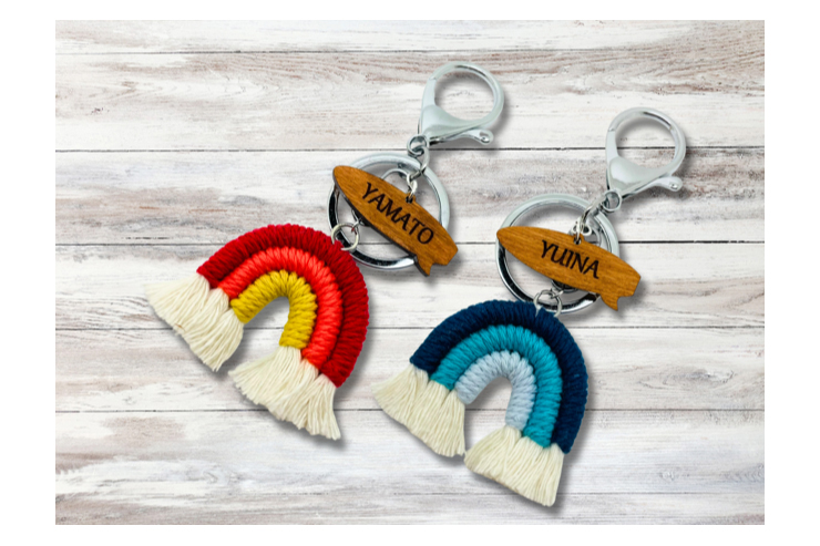 名入れレインボー・キーホルダー