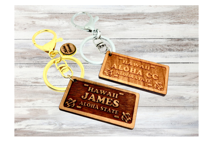 名入れハワイナンバープレートチャーム
