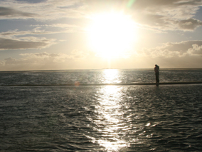 ハワイの海で朝日を拝む幸せ気分満点ツアー