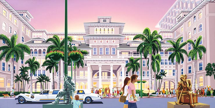 世界に1枚！栗山義勝氏のハワイイラスト原画販売開始 | アロハ