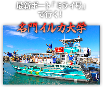 最新ボート「ミライ号」で行く! 名門イルカ大学