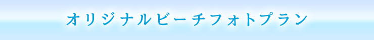 オリジナルビーチフォトプラン