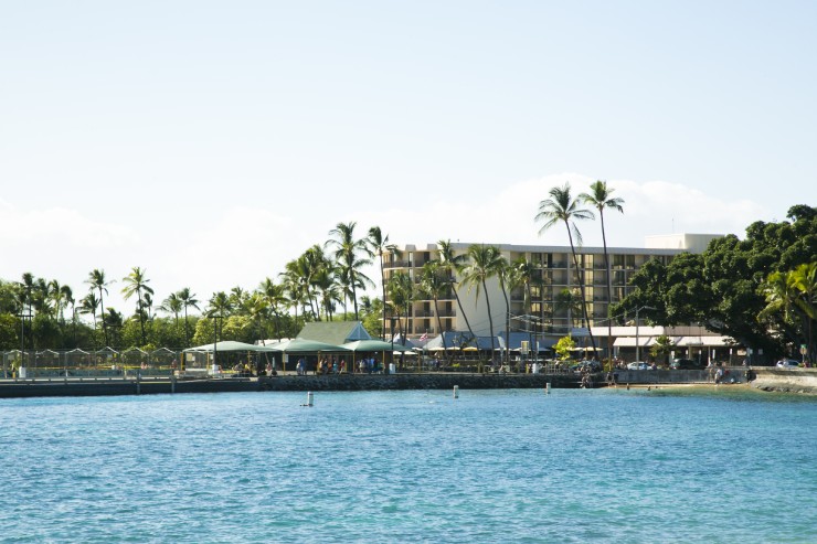 ハワイ島のコナにあるカイルア桟橋