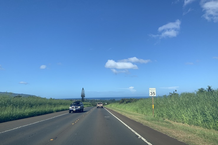 ハワイの絶景（ノースショアへ向かう道）