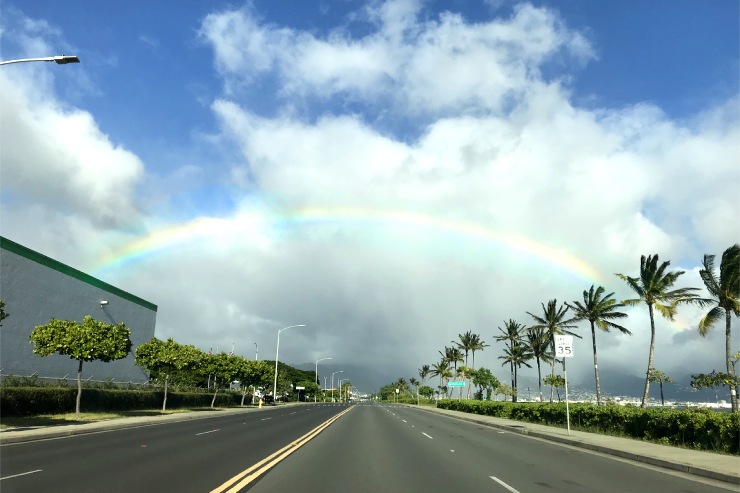 ハワイの虹