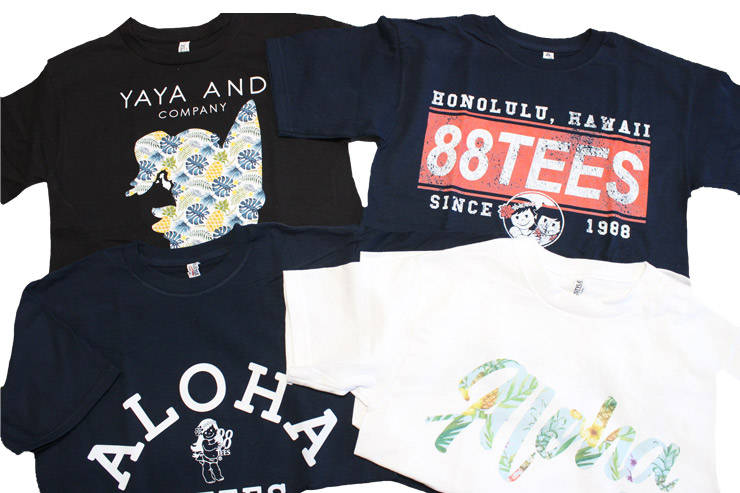 ハワイの人気店「88ティーズ」のTシャツ＆小物販売