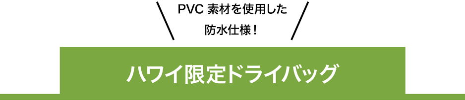 ハワイ限定ドライバッグ