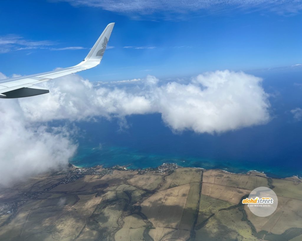 雲の上から見えるマウイ島、どんな街だろう？