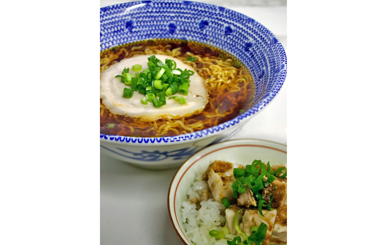 サンホン麺（$13.50）＆チャーシューボウル（$3.75）