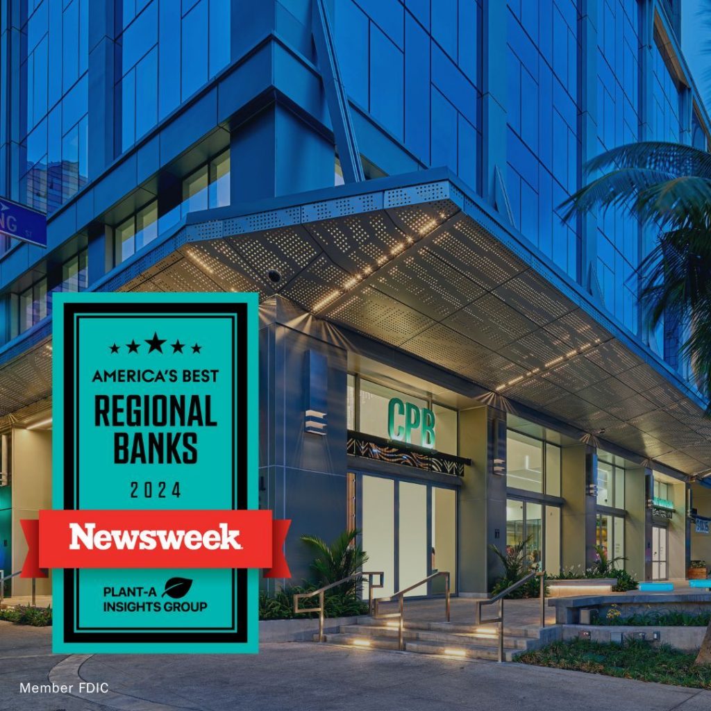 CPBがニューズウイーク誌「ハワイのベスト銀行」受賞！