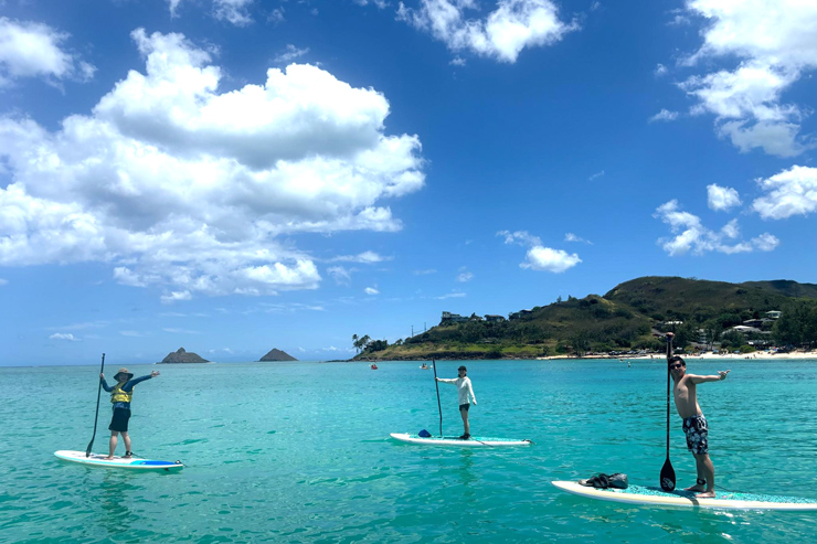 初心者もOK！SUPでカイルアの海をのんびり海上散歩