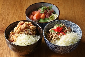 新登場！選べる3種の絶品ミニ丼