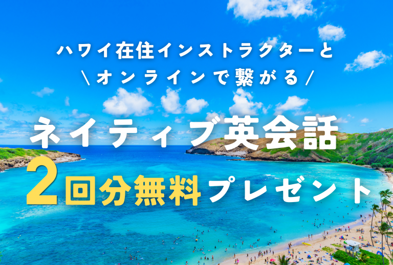 【1・2月限定オファー】ネイティブ英会話レッスン2回無料