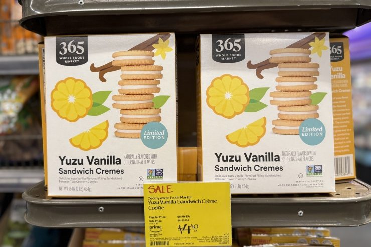 ハワイのホールフーズで買える365のユズバニラのお菓子