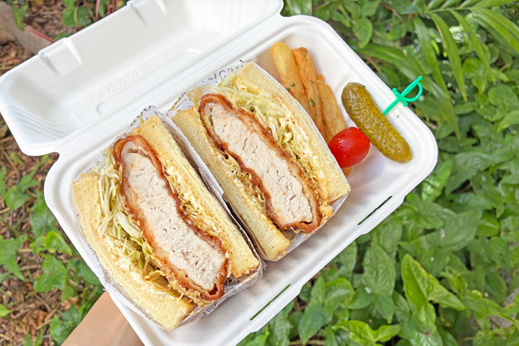 ポークロインカツ・サンド（$13.50）