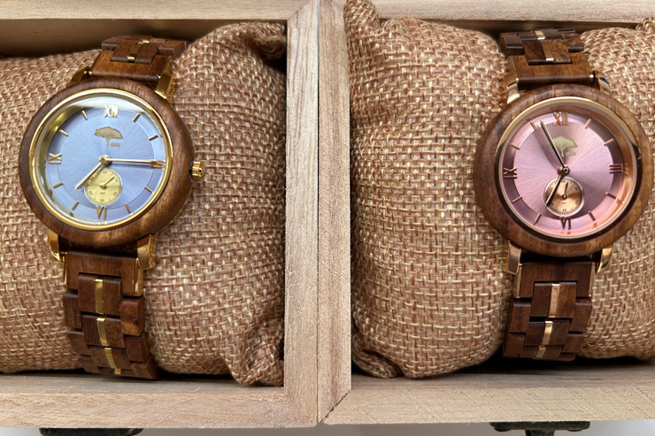ハワイ産コアウッドを使用した上品な腕時計が新登場