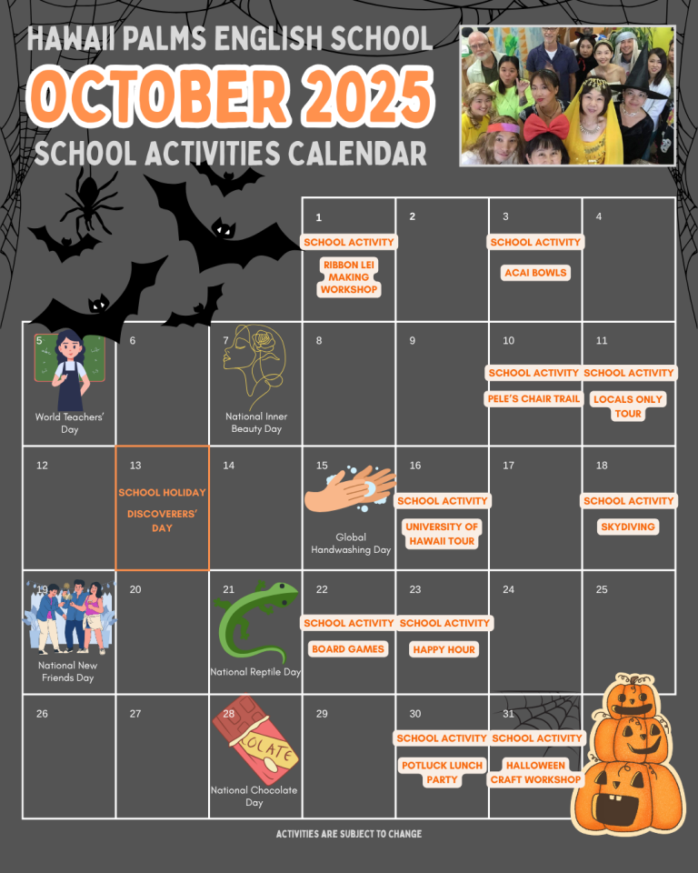 10月のスクールアクティビティも楽しい！