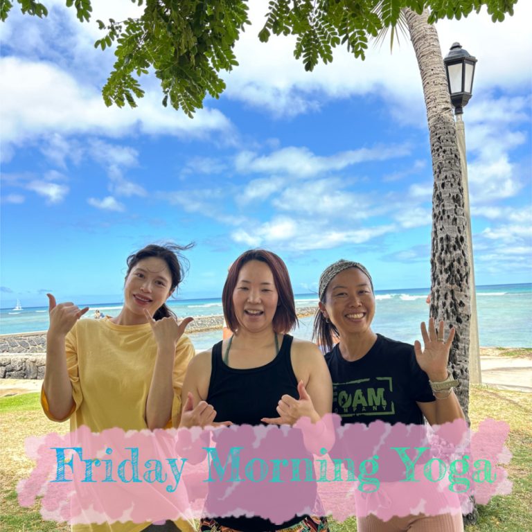 英語集中コース+ビーチサイドYogaクラス