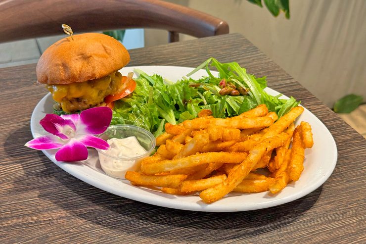 アイランドヴィンテージコーヒーのハンバーガー