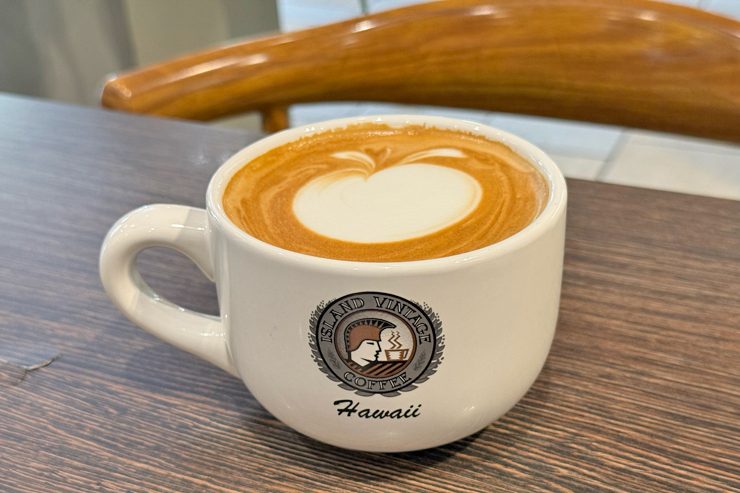アイランドヴィンテージコーヒーのラテ