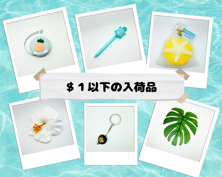 ★全品$5以下のコーナーに大人気の１ドル以下商品が続々入荷★