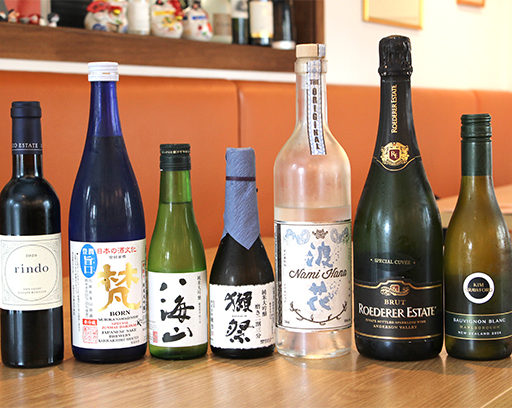 豊富なお酒の種類