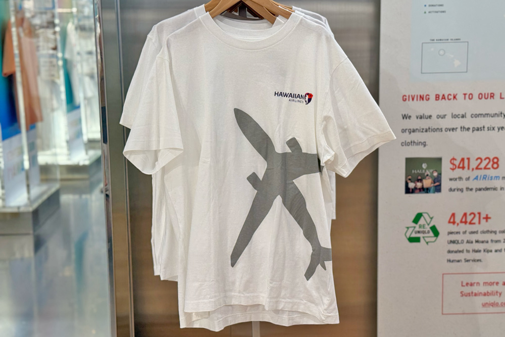 ハワイアンエアラインとのコラボTシャツ
