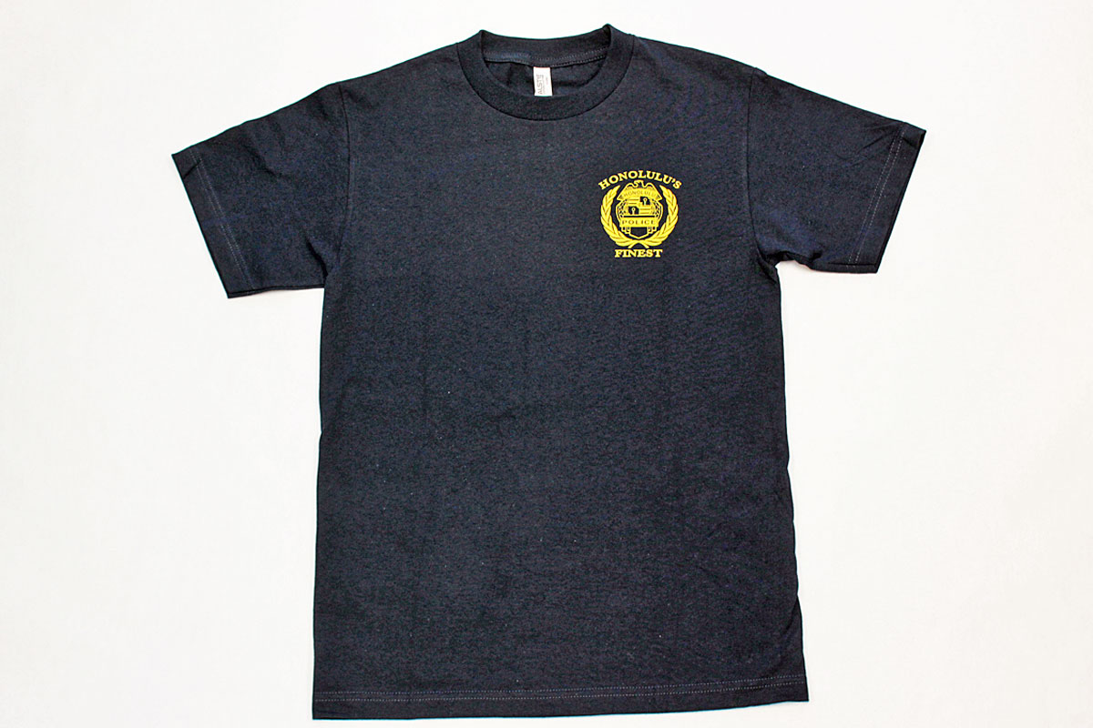 ホノルル警察の紋章プリントTシャツ